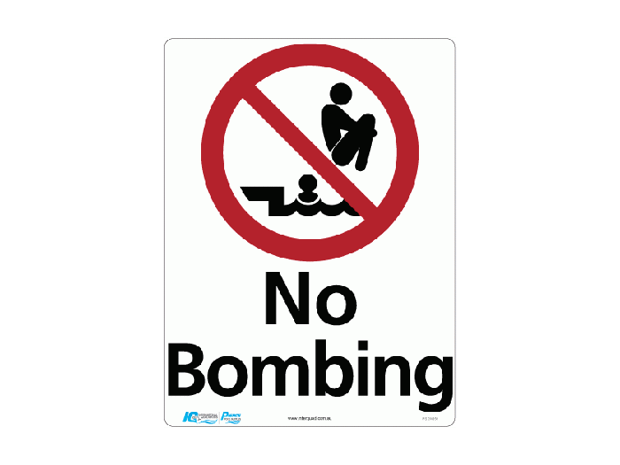 No Bombing Prohibition Sign