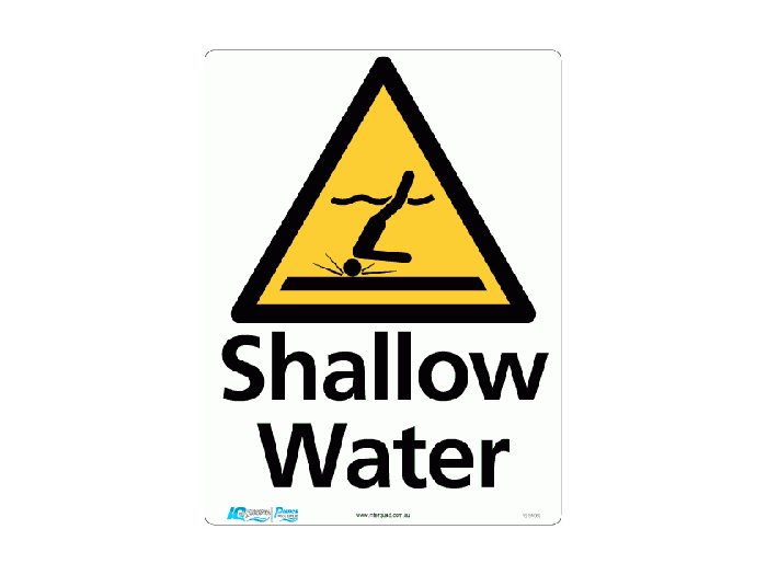 Shallow Water Triangle Warning Sign