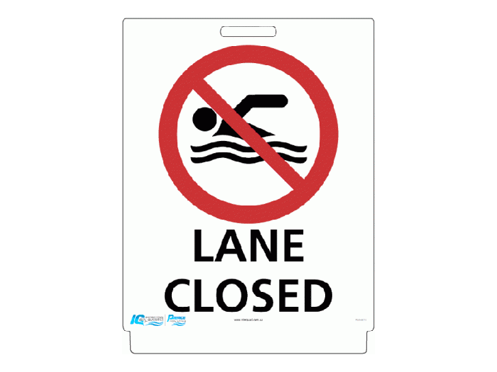 Pavement Sign - Lane Closed