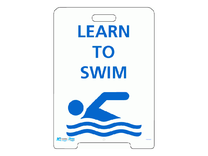 Pavement A-Frame Sign - Learn to Swim