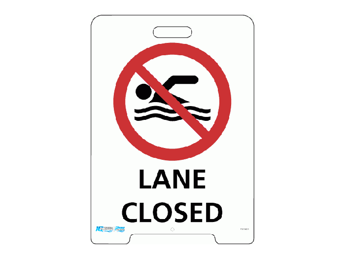 Pavement A-Frame Sign - Lane Closed