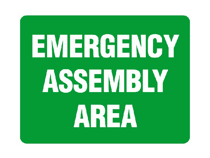 Emergency Assembly Area Sign