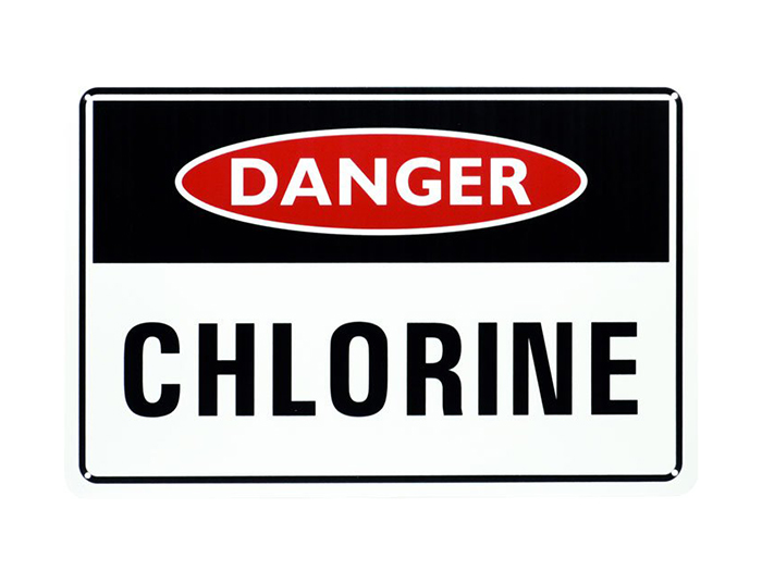 Danger Chlorine Sign