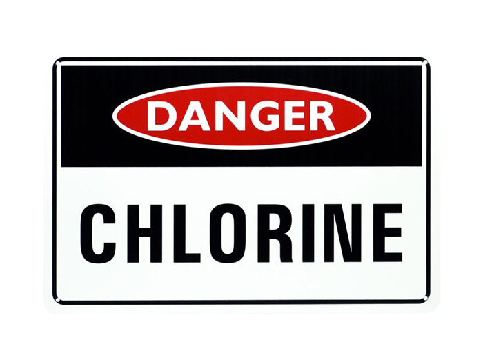 Danger Chlorine Sign