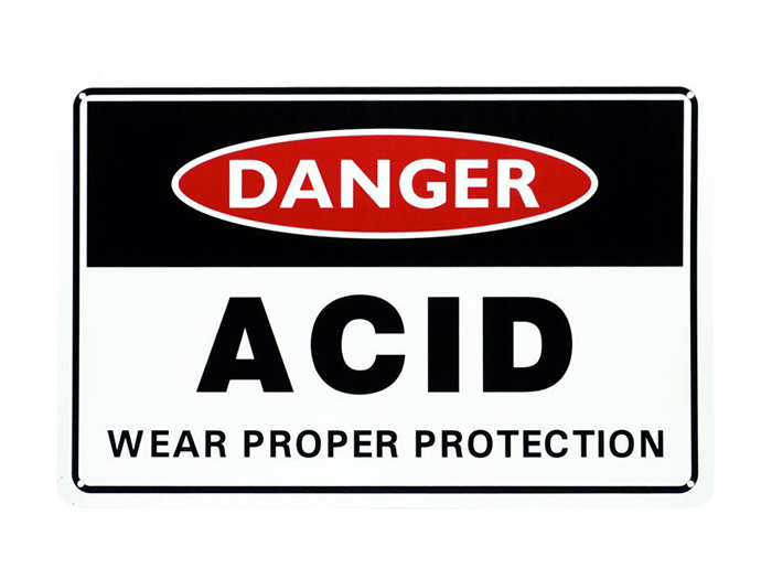 Danger Acid Sign