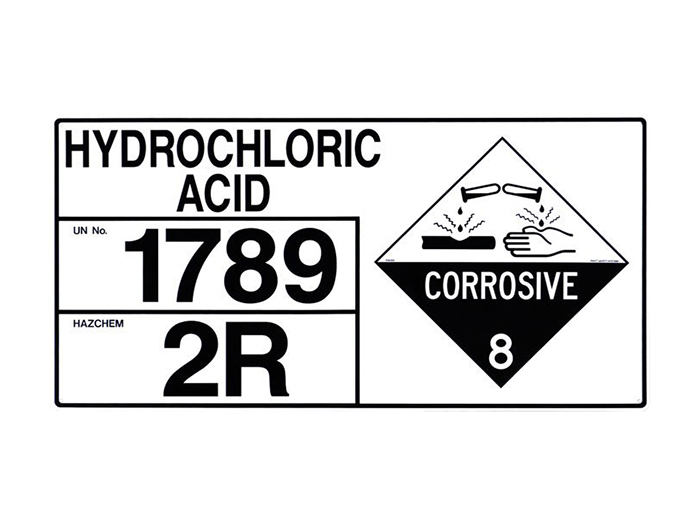 Hazchem Storage Sign - Hydrochloric Acid