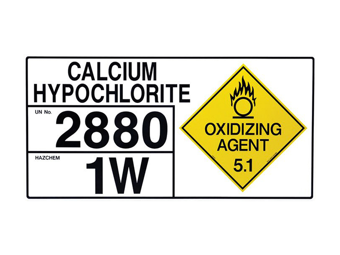 Hazchem Storage Sign - Calcium Hypochlorite