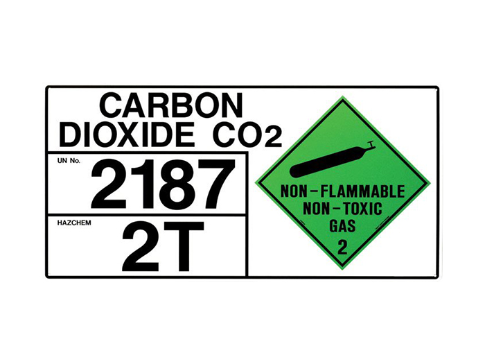 Hazchem Storage Sign - Carbon Dioxide