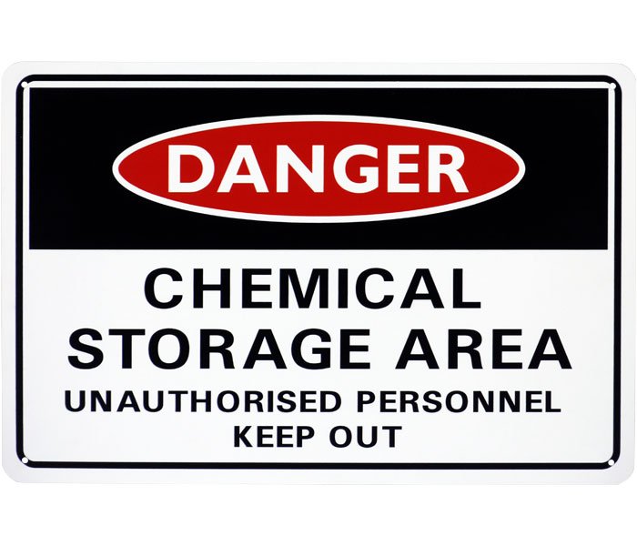 Chemical Storage Signs