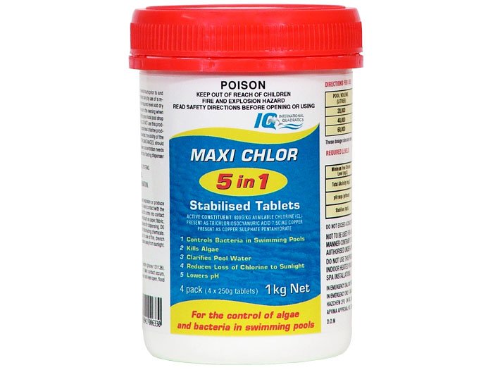 IQ Maxi Chlor 5 in 1 Stabilised Tablets