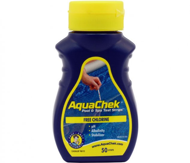 Aquachek® Test Strips - Chlorine 4 Way