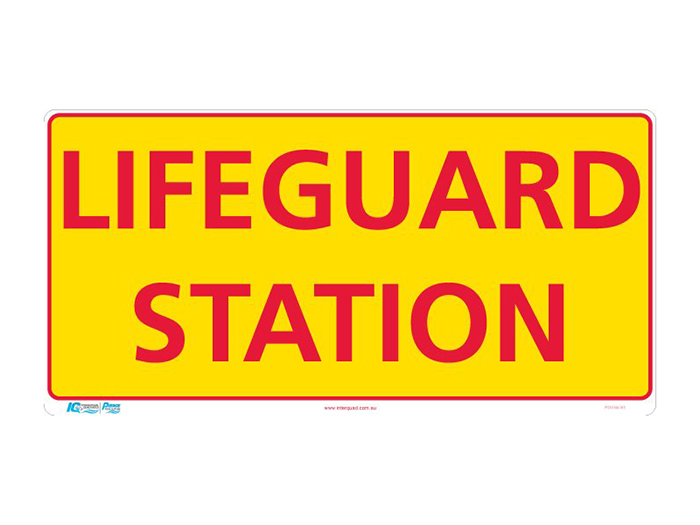 Lifeguard Station Sign