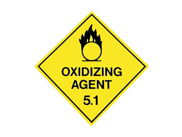 Hazardous Sign - 5.1 Oxidzing Agent