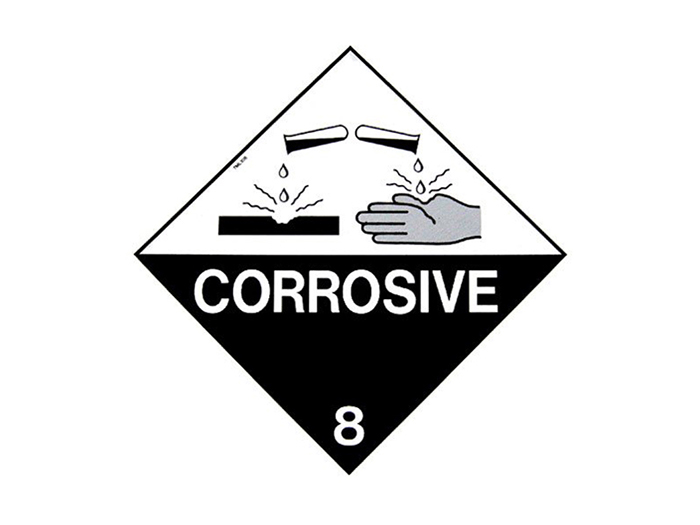 Hazardous Sign - 8 Corrosive