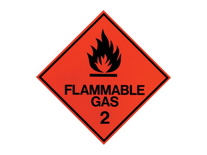 Hazardous Sign - 2 Flammable Gas