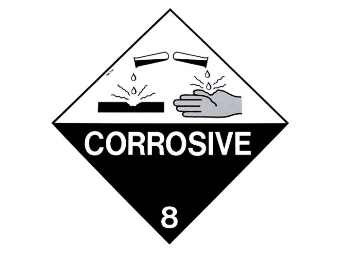 Hazardous Sign - 8 Corrosive