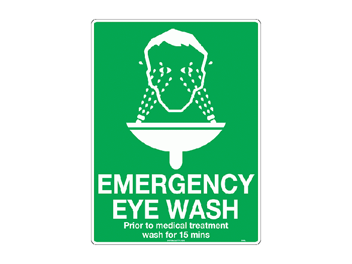 Emergency Eye Wash Sign