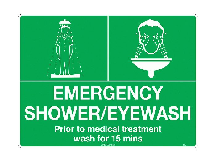 Emergency Shower & Eye Wash Sign