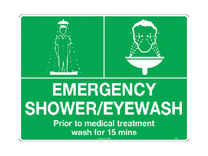 Emergency Shower & Eye Wash Sign