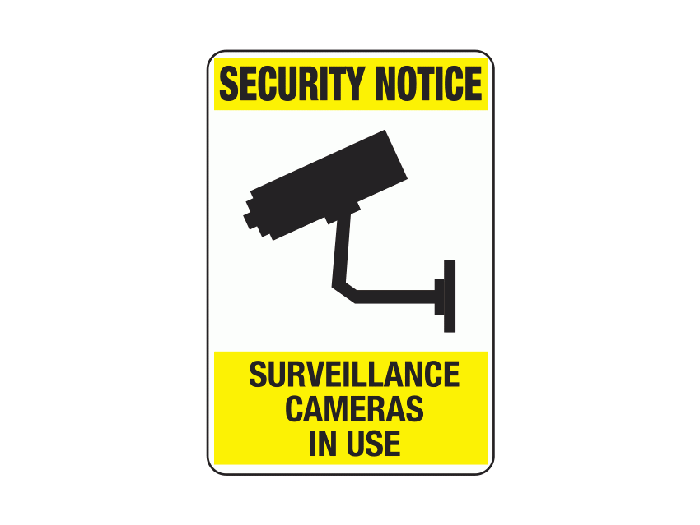 Security Notice Surveillance Camera Sign