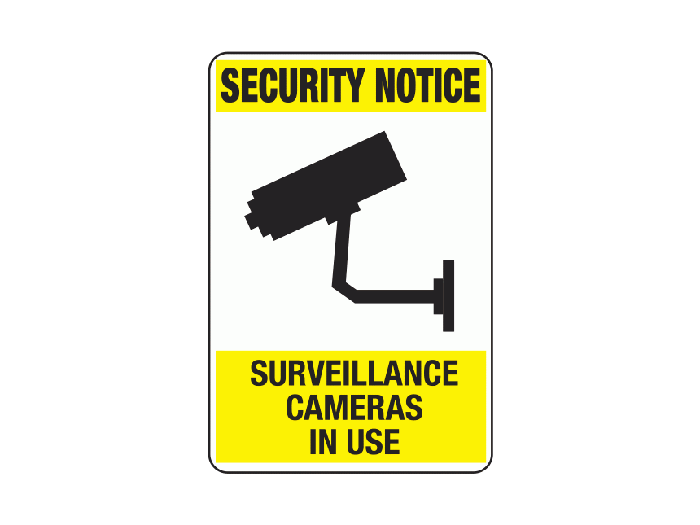 Security Notice Surveillance Camera Sign