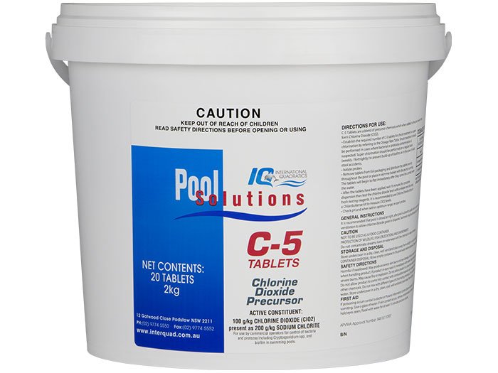 IQ Pool Solutions C-5 Chlorine Dioxide Precursor Tablets