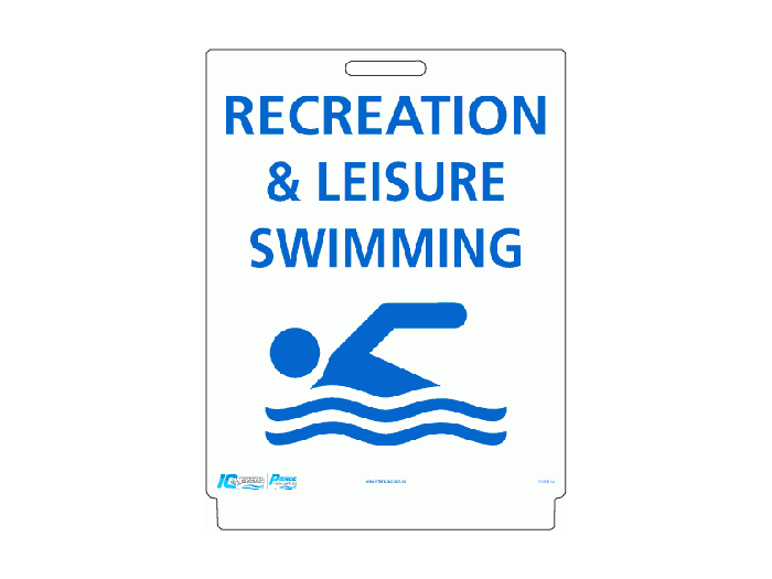 Pavement Sign - Recreation & Leisure Swimming