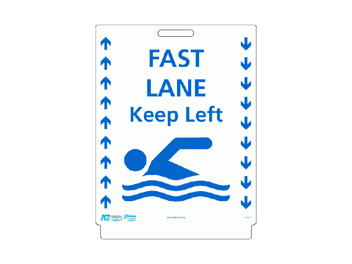 Pavement Sign - Fast Lane