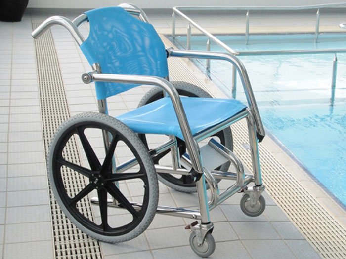 Aquatic Wheelchair - AQUEAS Stainless Steel