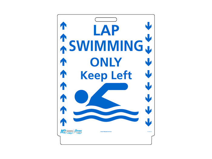 Pavement Sign - Lap Swimming Only