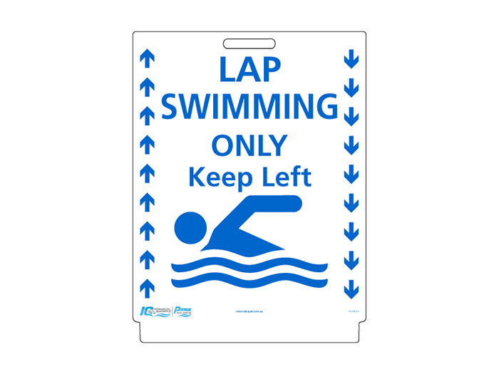 Pavement Sign - Lap Swimming Only