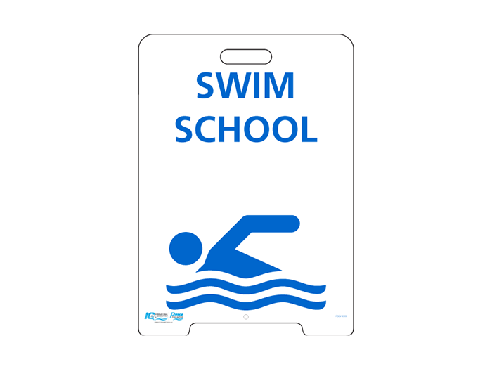 Pavement A-Frame Sign - Swim School