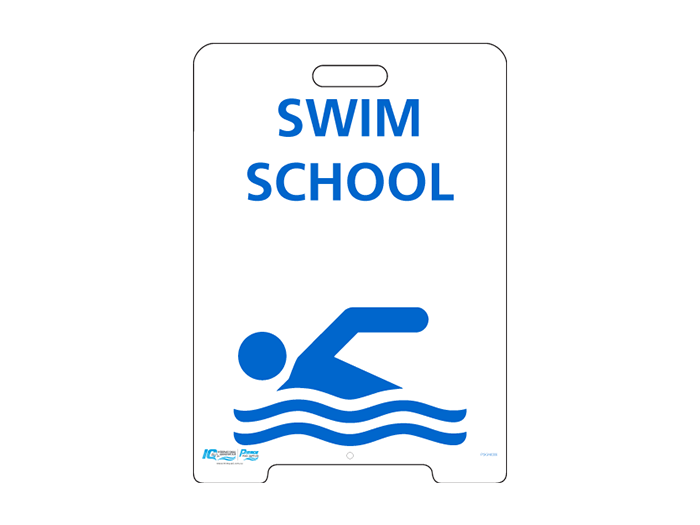 Pavement A-Frame Sign - Swim School