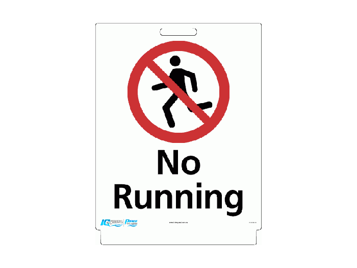 Pavement Sign - No Running