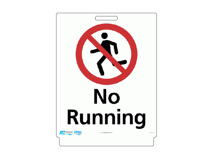 Pavement Sign - No Running