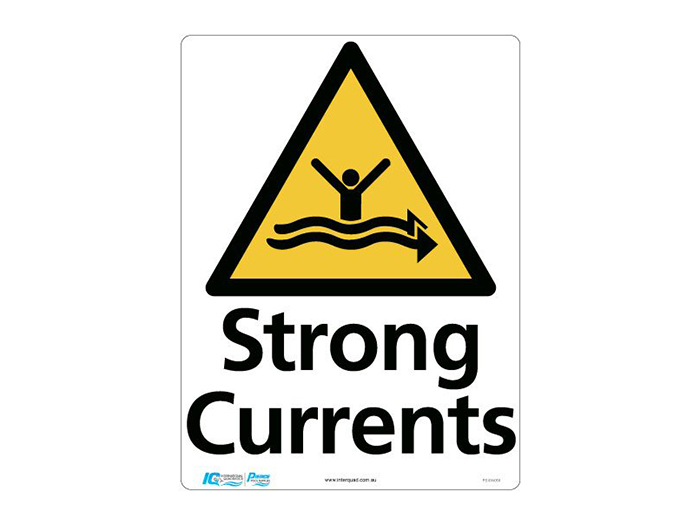 Strong Currents Triangle Warning Sign