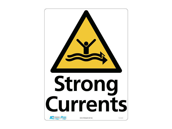 Strong Currents Triangle Warning Sign