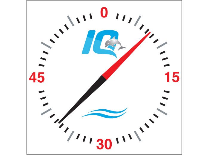 IQ Pace Clock - Square White