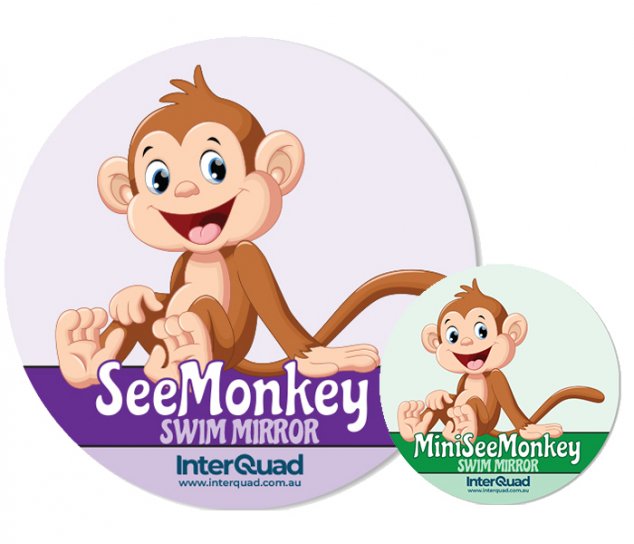 See Monkey Swim Mirror